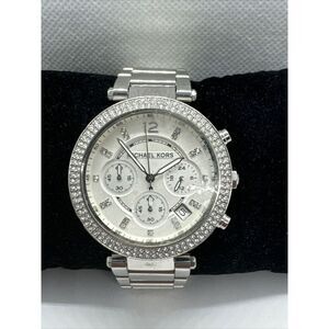 Michael Kors MK5353 Womens Silver Stainless Steel Analog Dial Wrist Watch JNA645